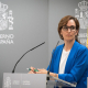 La ministra de Sanidad, Mónica García, durante una comparecencia. Diego Radamés - Europa Press