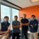 De izquierda a derecha: Luis Alvear, Co-Founder & CEO, Meet Jain, Robotics Engineer, Joao Quintanilha, Software Engineer y Álvaro Buitrago, Co-Founder & COO DIMENSO