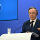 El presidente de Ceuta, Juan Jesús Vivas, durante una rueda de prensa en Bruselas Jennifer Brückner/dpa