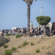 La policía desaloja el campamento de migrantes en la Loma Colmenar, a 31 de agosto de 2026, en Ceuta (España). Marcos Moreno - Europa Press