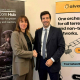 Sarah Casenove, Head of Portfolio and Performance for Space Digital at Airbus y Luis Rodríguez Ovejero, chairman en SATEC Group. ALVATROSS