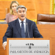 El secretario tercero del Parlamento de Andalucía y diputado del PP-A, José Ignacio Romaní, interviene en el Pleno de la Cámara andaluza. JOAQUIN CORCHERO / PARLAMENTO DE ANDALUCÍA