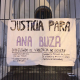 Cartel reivindicativo por la muerte de Ana Buza PAVANAS CARMONA