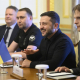 El presidente ruso, Volodimir Zelenski, durante una reunión con enviados de EEUU. Ukraine Presidency/Ukrainian Pre / Zuma Press / Eu