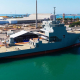 El BAM-IS A-21 Poseidón en su ceremonia de bautizo en Navantia Puerto Real. NAVANTIA