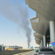 Columna de humo sobre el aeropuerto Internacional Rey Jalid de Riad  Luo Chen / Xinhua News / Europa Press