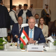 El ministro de Exteriores de Líbano, Youssef Raji, en un encuentro a nivel ministerial de países árabes en Doha, Emiratos Árabes Unidos (EAU) MINISTERIO DE EXTERIORES DE LÍBANO EN X