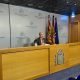 El delegado del Gobierno en Aragón, Fernando Beltrán, en rueda de prensa. EUROPA PRESS