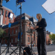La periodista de la CNN Betsy Klein informa desde fuera de la Casa Blanca después del veto de Donald Trump a su cadena, a MS NOW y a Politico Andrew Leyden / Zuma Press / Europa Press