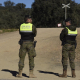 Militares acordonando el lugar donde fueron localizados los dos militares fallecidos en la base de Cerro Muriano en diciembre de 2023. RAFAEL MADERO/EUROPA PRESS