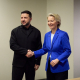 El presidente ucraniano, Volodimir Zelenski, y la presidenta de la Comisión Europea, Ursula von der Leyen PRESIDENCIA DE UCRANIA