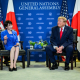 La primera ministra de Japón, Sanae Takaichi, junto al presidente de EEUU, Donald Trump. CASA BLANCA