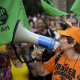 Decenas de personas durante una concentración en apoyo a Maricarmen. Lorena Sopêna - Europa Press
