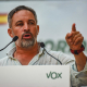 El líder de Vox, Santiago Abascal, interviene durante un acto de Vox en la Plaza Marina de Sants, a 18 de septiembre de 2026, en Barcelona, Cataluña (España). Alberto Paredes - Europa Press