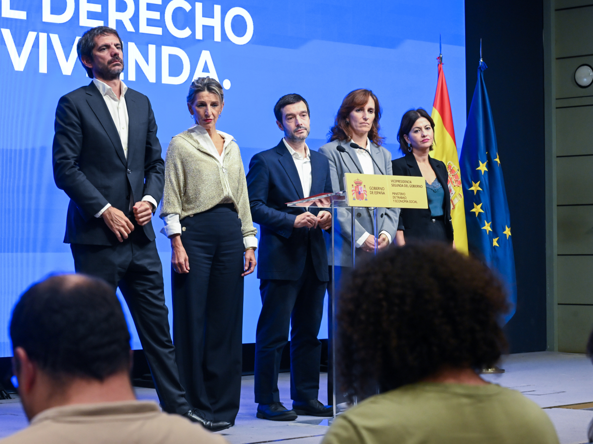 Los ministros de Sumar explican las medidas adoptadas en el Consejo de Ministros en materia de vivienda Los ministros de Sumar explican las medidas adoptadas en el Consejo de Ministros en materia de vivienda