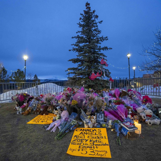 Memorial por las víctimas del tiroteo en Tumbler Ridge (Canadá)  Christinne Muschi / Zuma Press / Europa Press