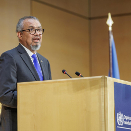 Imagen del director general de la Organización Mundial de la Salud (OMS), Tedros Adhanom Ghebreyesus. OMS