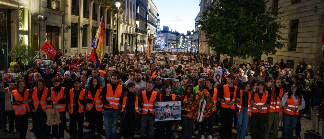 Cientos de personas durante la manifestación ‘Hasta Siempre, Maricarmen’, desde la Puerta del Sol | Europa Press