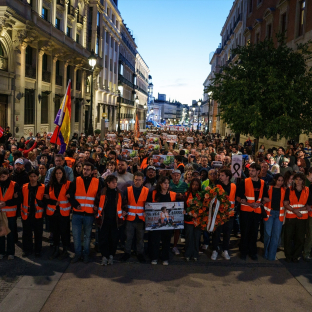 Cientos de personas durante la manifestación ‘Hasta Siempre, Maricarmen’, desde la Puerta del Sol | Europa Press Cientos de personas durante la manifestación ‘Hasta Siempre, Maricarmen’, desde la Puerta del Sol | Europa Press