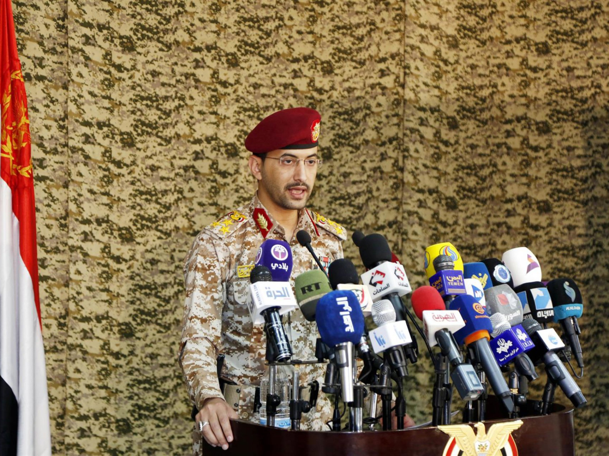 El portavoz militar de los hutíes, Yahya Sari Mohammed Mohammed / Zuma Press / Europa Press