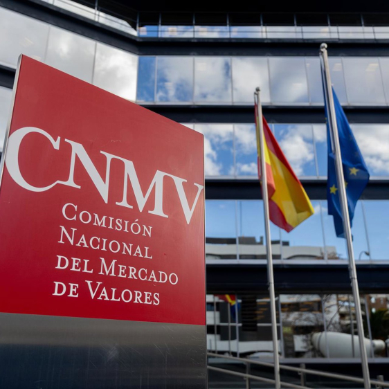 Exterior de la sede de la Comisión Nacional del Mercado de Valores (CNMV), a 20 de noviembre de 2025, en Madrid (España).  Eduardo Parra - Europa Press