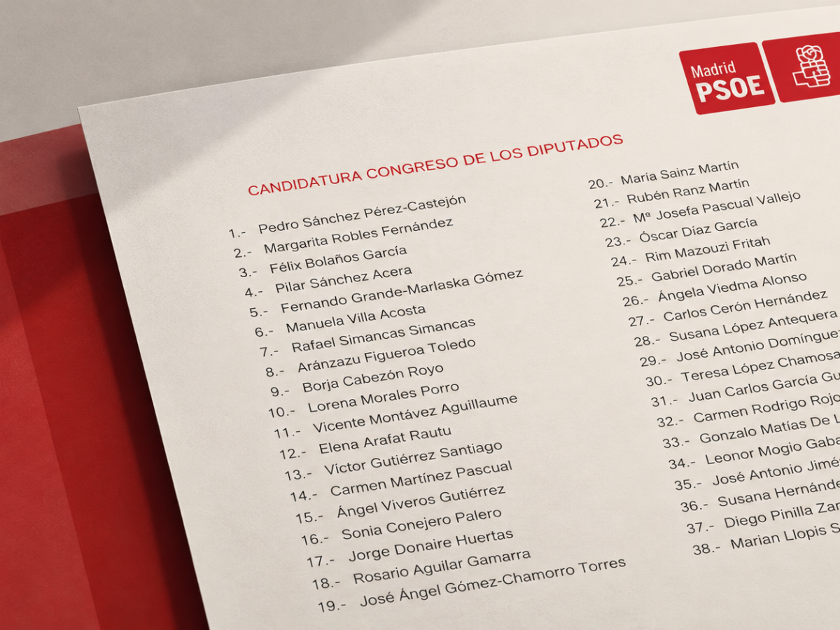 Lista de candidatos del PSOE en Madrid