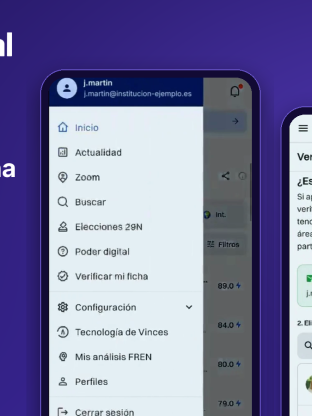 La opción "Verificar mi ficha" está en el menú de Poder Digital, disponible para usuarios registrados