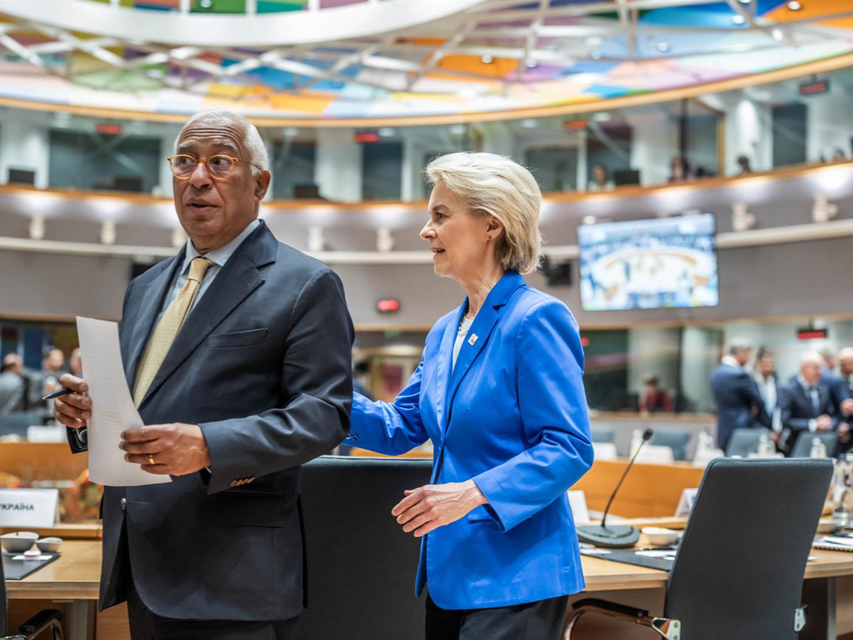 Europako Batzordeko presidentea, Ursula von der Leyen, eta Europako Kontseiluko presidentea, António Costa, 2026ko urrian Bruselan ospatutako Europako Kontseiluan Michael Kappeler/dpa-Pool/dpa Europako Batzordeko presidentea, Ursula von der Leyen, eta Europako Kontseiluko presidentea, António Costa, 2026ko urrian Bruselan ospatutako Europako Kontseiluan Michael Kappeler/dpa-Pool/dpa