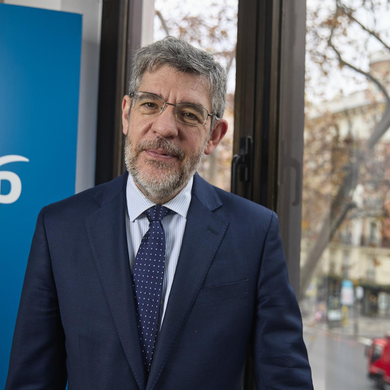 El vicesecretario de Economía y Desarollo Sostenible del PP, Alberto Nadal, durante una entrevista con Europa Press. JESUS HELLIN / STUDIOMEDIA19