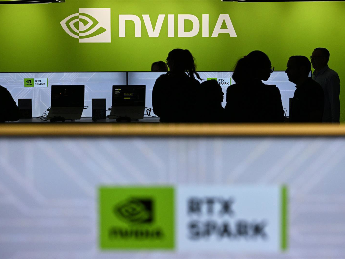 16 October 2026, Berlin: Nvidia is celebrating the launch of a new RTX Spark laptop at Xperion on Alexanderplatz. A new chip from the U.S. chipmaker has been developed to run AI models. Photo: Jens Kalaene/dpa Jens Kalaene/dpa