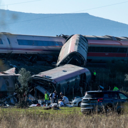 Imágenes del accidente ferroviario en Urda (Toledo). Foto: Europa Press. 