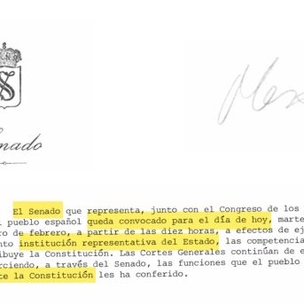 Nota de convocatoria del Pleno difundida por la Mesa a los medios de comunicación | SENADO