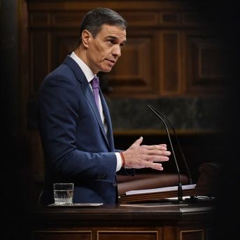 El presidente del Gobierno, Pedro Sánchez, interviene durante una sesión plenaria, en el Congreso de los Diputados | Fernando Sánchez (Europa Press).