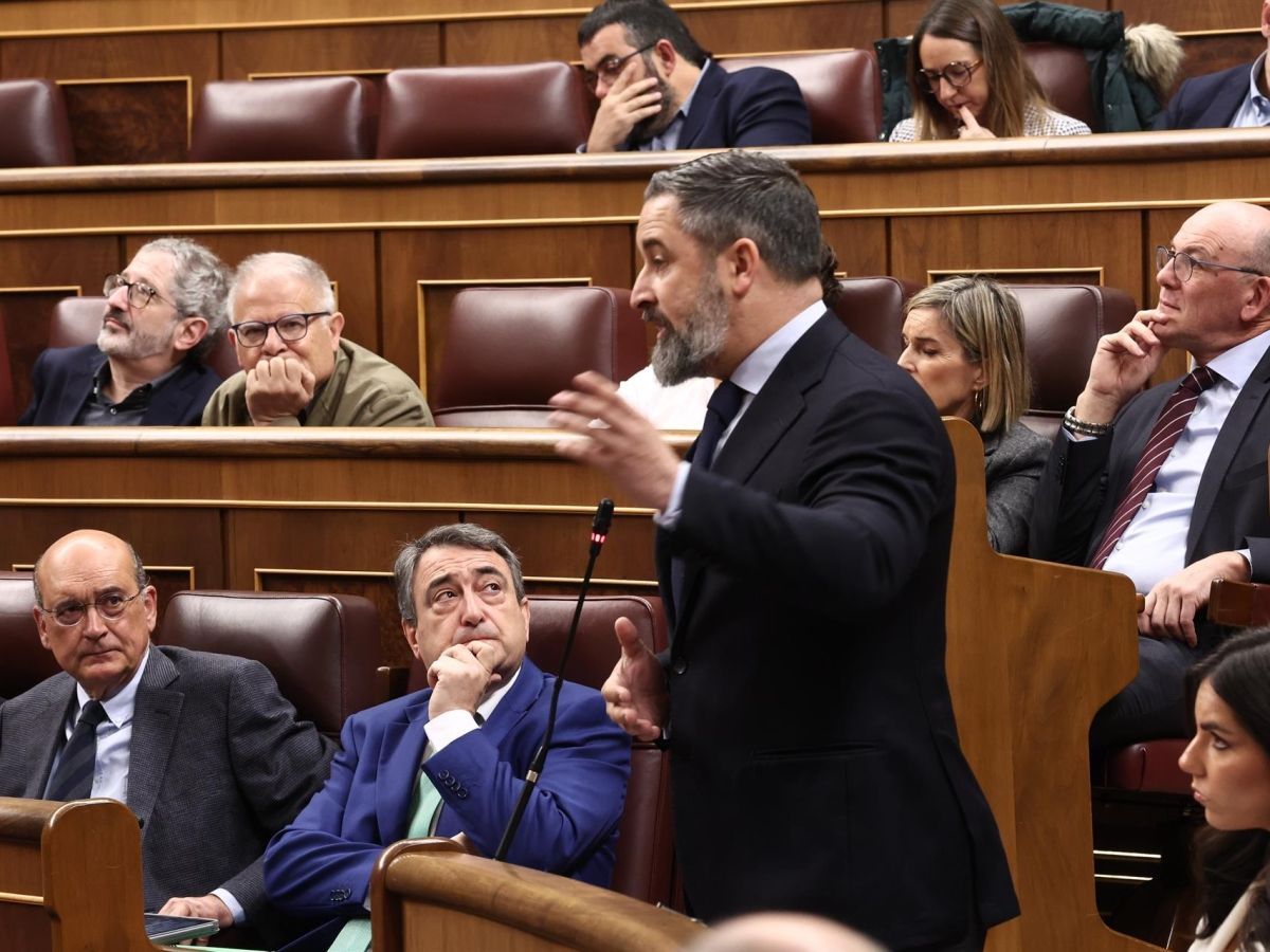 VÍDEO: Abascal se va del hemiciclo sin escuchar respuesta de Sánchez y el  presidente le afea «falta respeto» al Congreso