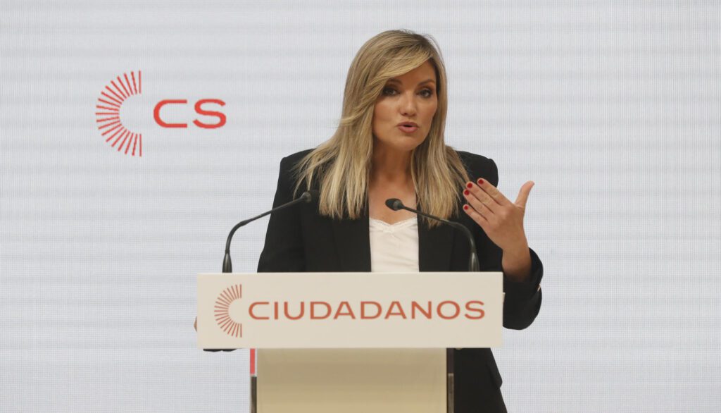 La portavoz nacicional de Ciudadanos, Patricia Guasp, comparece tras una reunión del Comité Permanente