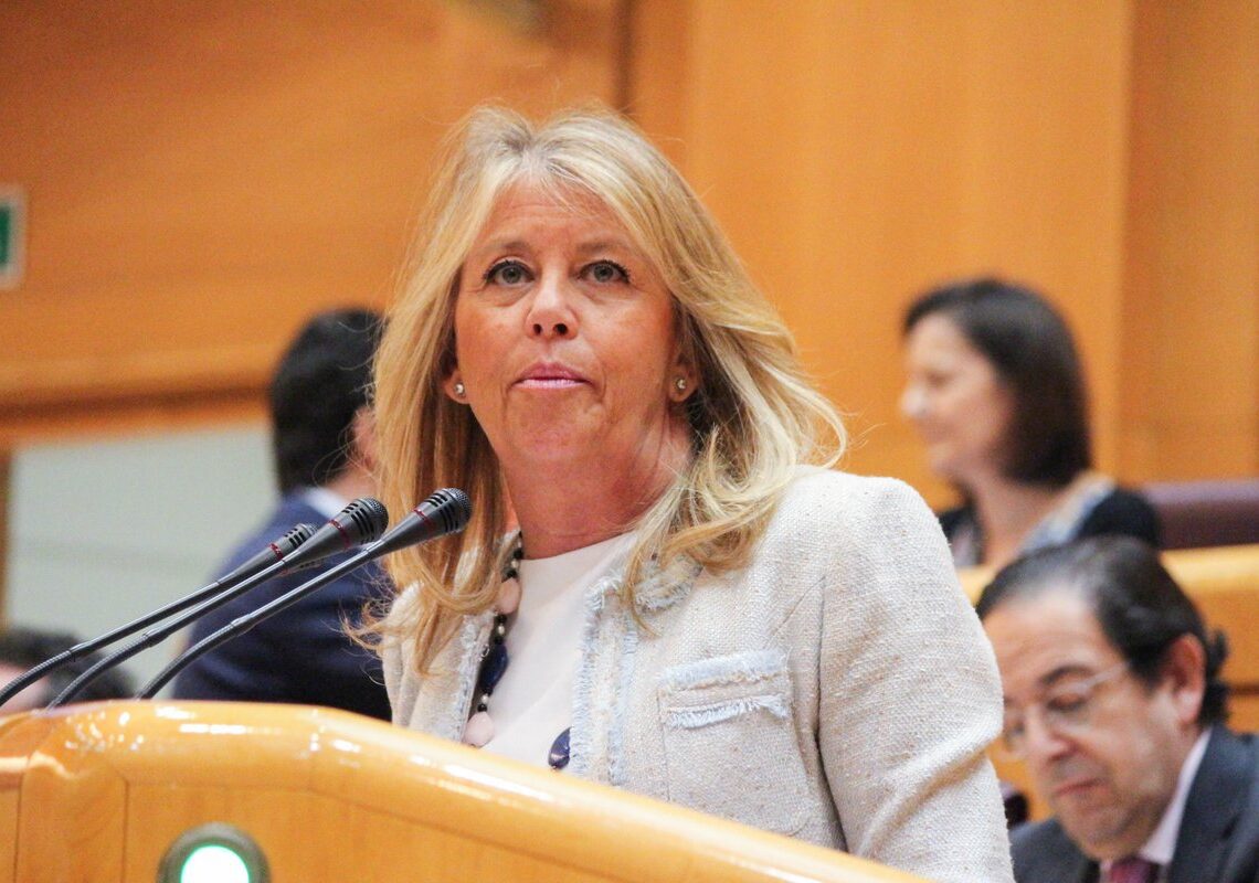 La senadora y alcaldesa de Marbella, María Ángeles Muñoz, durante una intervención en el Senado | PARTIDO POPULAR