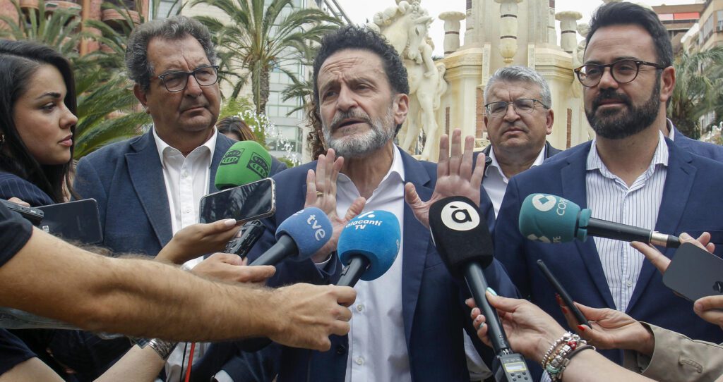 Edmundo Bal, portavoz adjunto de Ciudadanos en el Congreso, en una visita en Alicante