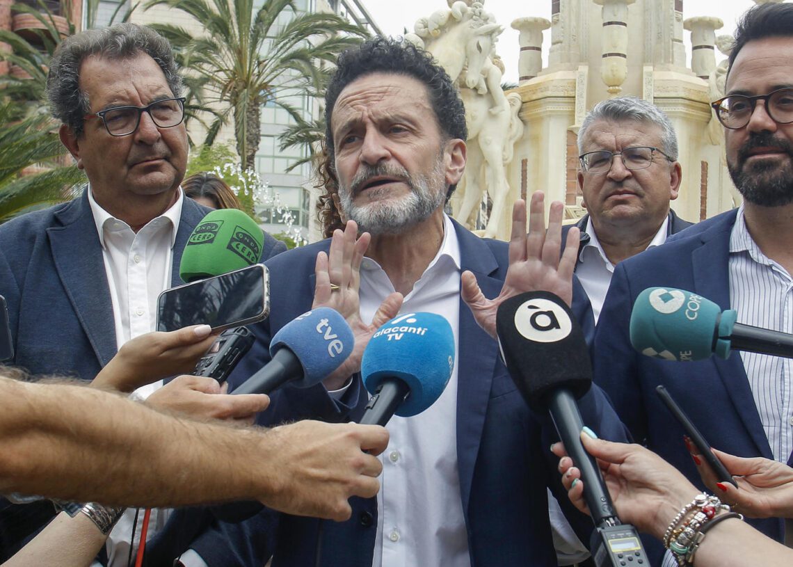 Edmundo Bal, portavoz adjunto de Ciudadanos en el Congreso, en una visita en Alicante