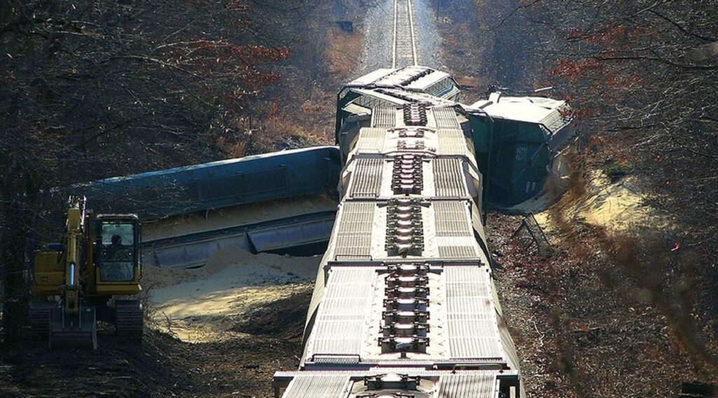 Imagen de archivo de un accidente de tren. Fuente Pixabay