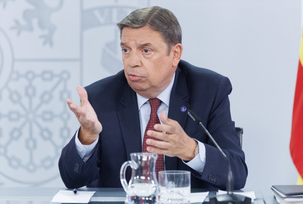 El ministro de Agricultura, Pesca y Alimentación en funciones, Luis Planas, interviene durante una rueda de prensa posterior a la reunión del Consejo de Ministros | Eduardo Parra / Europa Press.