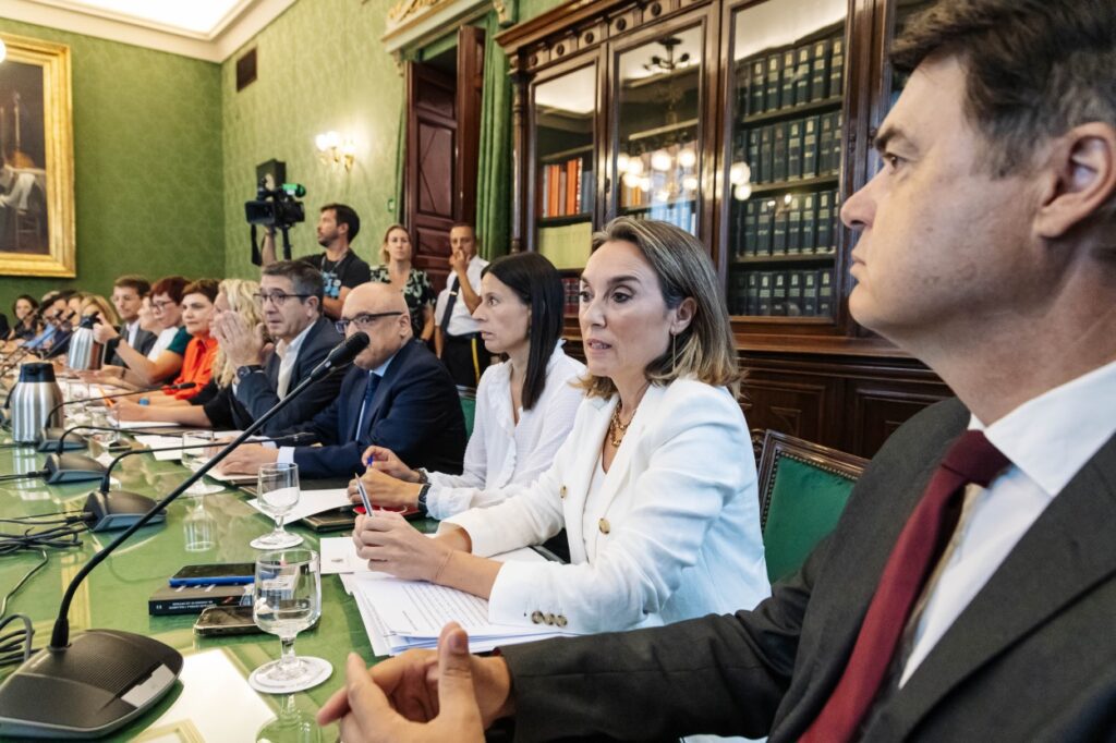 Imagen de la Junta de Portavoces celebrada el pasado 14 de septiembre de 2023. Fuente Carlos Luján / Europa Press.