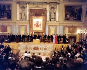 Diputados y senadores de la II Legislatura recuerdan la jura del Príncipe Felipe