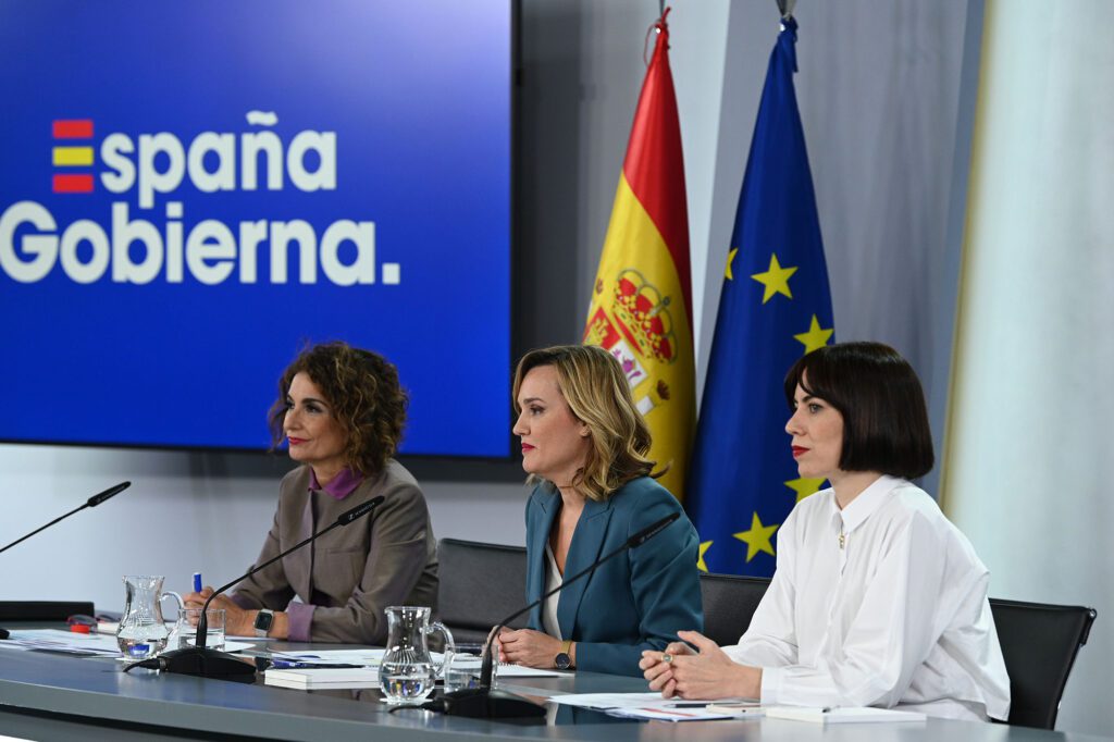 Imagen de archivo de una fotografía realizada durante la rueda de prensa posterior al Consejo de Ministros. Fuente EuropaPress.