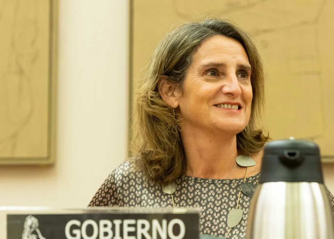 La vicepresidenta para la Transición Ecológica, Teresa Ribera, en una comparecencia en el Congreso | CONGRESO
