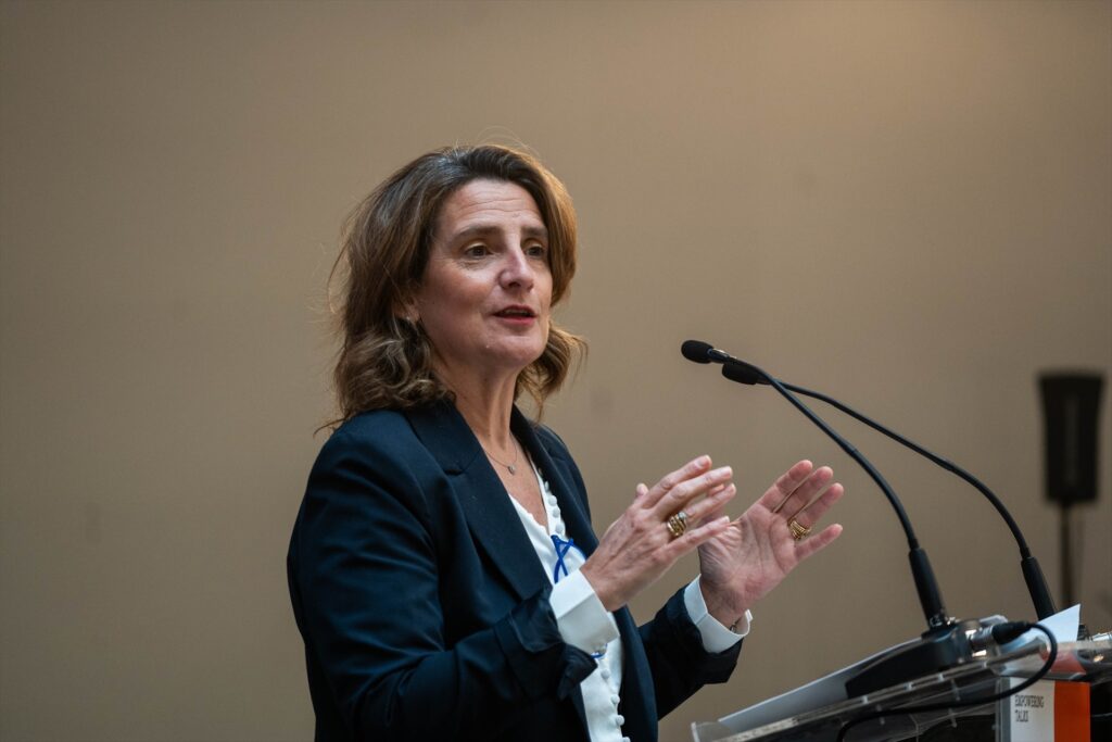 La vicepresidenta tercera del Gobierno y ministra para la Transición Ecológica y el Reto Demográfico, Teresa Ribera | MATIAS CHIOFALO (EUROPA PRESS).