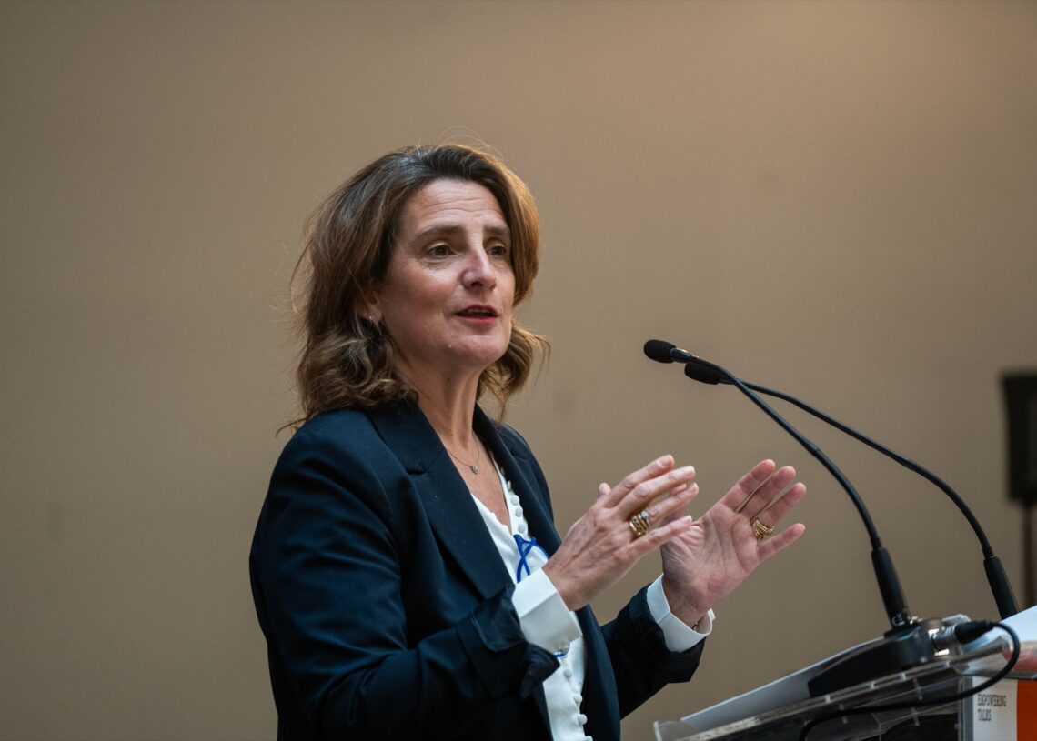 La vicepresidenta tercera del Gobierno y ministra para la Transición Ecológica y el Reto Demográfico, Teresa Ribera | MATIAS CHIOFALO (EUROPA PRESS).