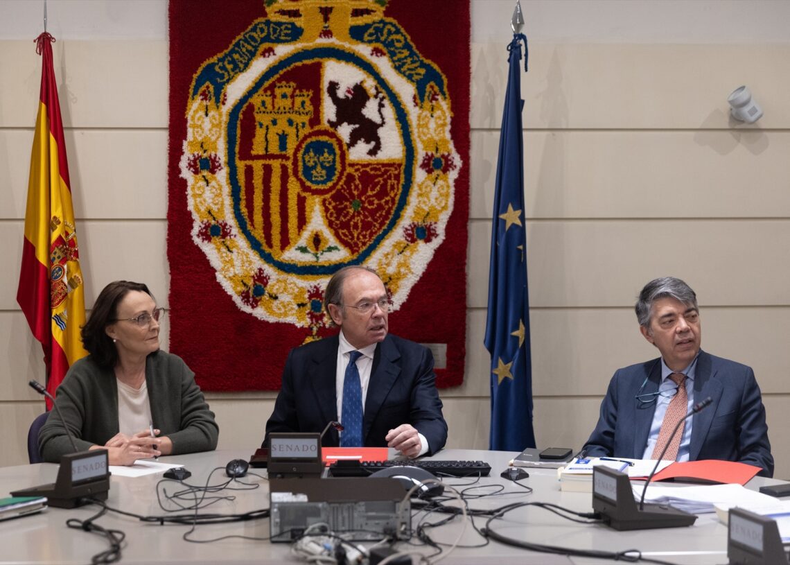 Reunión de la Mesa y Portavoces de la Comisión conjunta de las comisiones Constitucional y de Justicia, en el Senado, el 4 de abril de 2024 | EDUARDO PARRA (EUROPA PRESS)