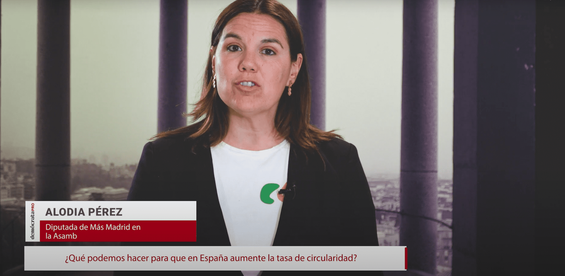 Alodia Pérez, Diputada de Más Madrid en la Asamblea de Madrid.