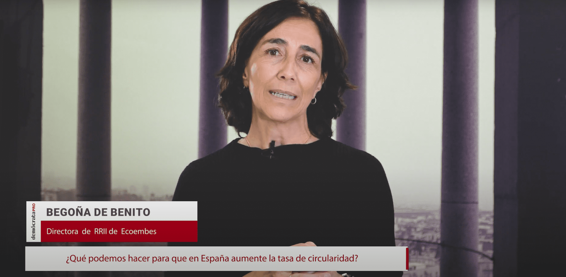 Begoña de Benito, Directora  de RRII de Ecoembes