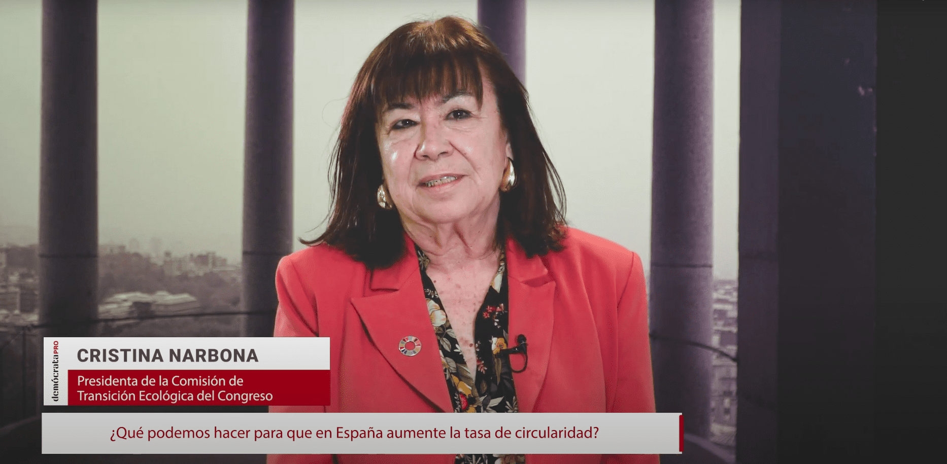 Cristina Narbona, Presidenta de la Comisión de Transición Ecológica del Congreso